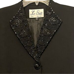 Le Suit Black Beaded Jacket